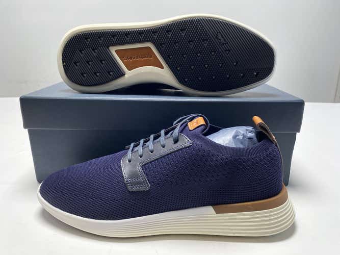 Wolf and Shepherd Swiftknit Derby Shoes Navy Blue Men's SZ 8 (WS F20 SP06 D080)