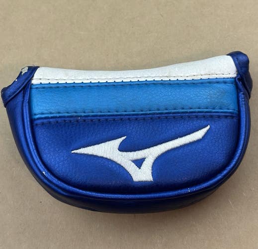 Mizuno M Craft Mallet Putter Cover Golf Club Head Cover Blue/White