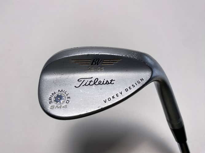 Titleist Vokey Spin Milled SM4 Chrome Lob Wedge LW 58* 9 Bounce RH