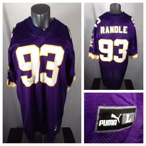 Vintage Puma Minnesota Vikings John Randle #93 Jersey Men’s (Large) NFL Purple