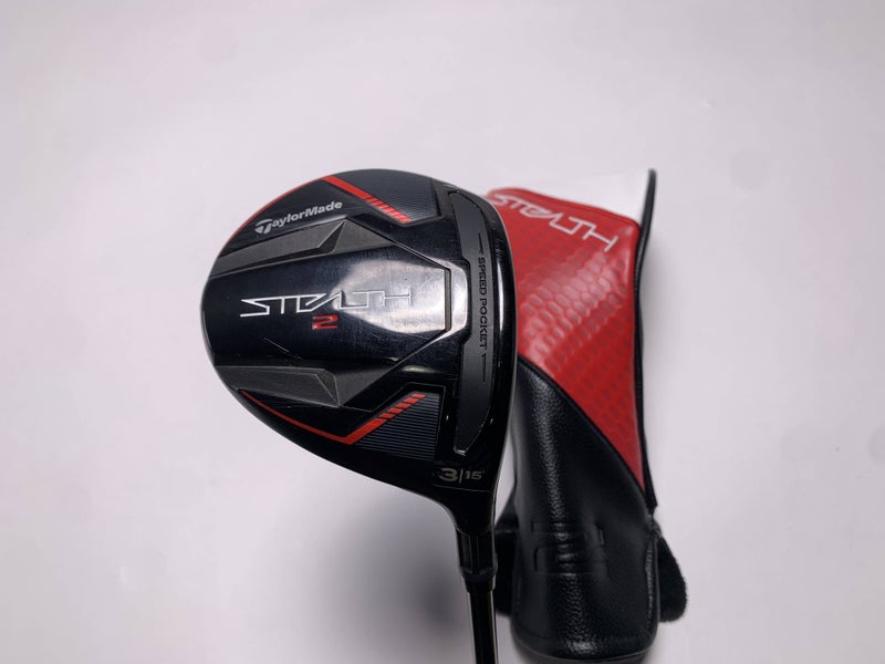 TaylorMade Stealth 2 3 Fairway Wood 15* Fujikura Ventus Red TR 5-A Senior RH HC