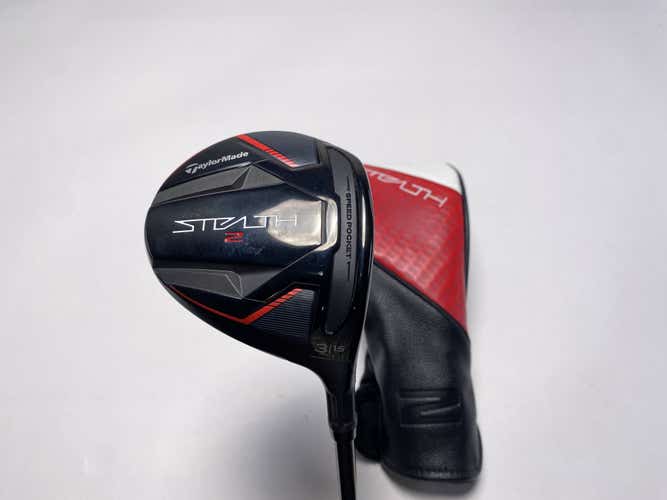 TaylorMade Stealth 2 3 Fairway Wood 15* Fujikura Ventus Red TR 5R Regular RH NEW