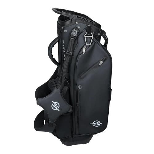 Tour Edge Xtreme Lux Stand Bag 5-Way Divided Synthetic Leather + RainHood Black