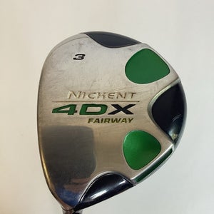Nickent 4DX Lefthanded LH Fairway 3 Wood With X Extra Stiff Graphite Shaft