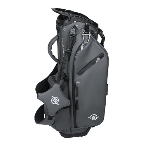 Tour Edge Xtreme Lux Stand Bag 5-Way Divided Synthetic Leather Dark Grey