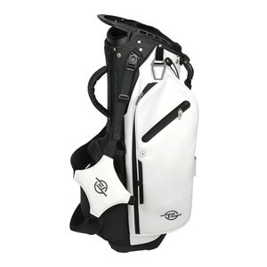 Tour Edge Xtreme Lux Stand Bag 5-Way Divided Synthetic Leather White Black