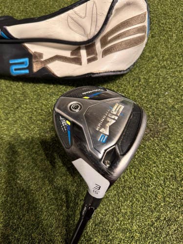 TaylorMade SIM 2 Ti 3 15* Fairway Wood, Ventus TR Stiff Flex, RH