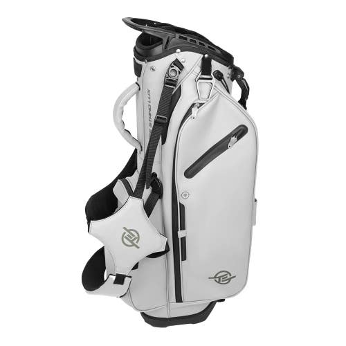 Tour Edge Xtreme Lux Stand Bag 5-Way Divided Synthetic Leather Light Grey