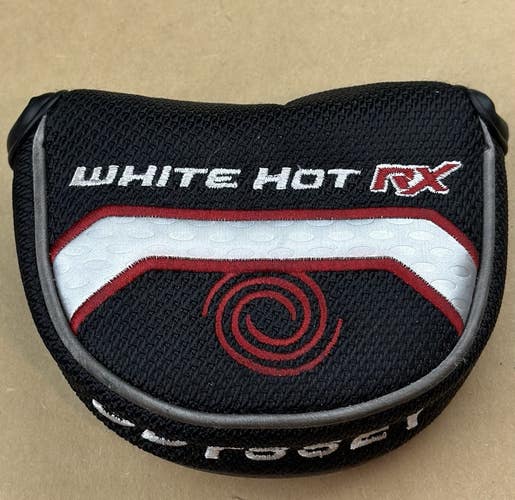 Odyssey White Hot RX Mallet Style Putter Cover Headcover Black/Silver/Red