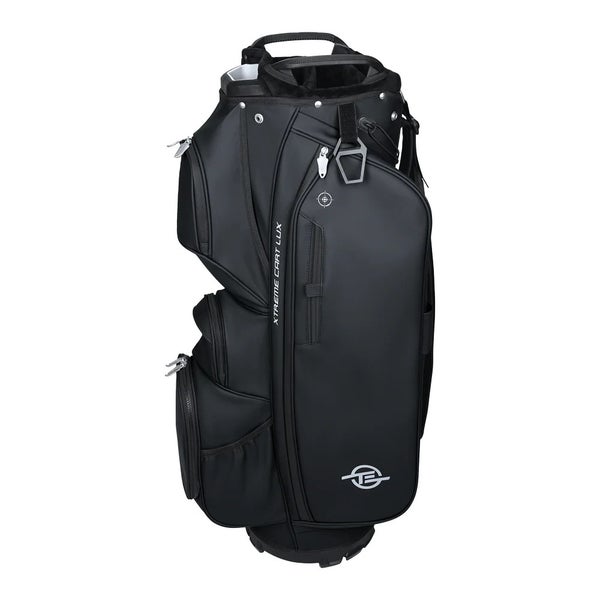Tour Edge Xtreme Lux Cart Bag 5-Way Divided Synthetic Leather + Rainhood Black