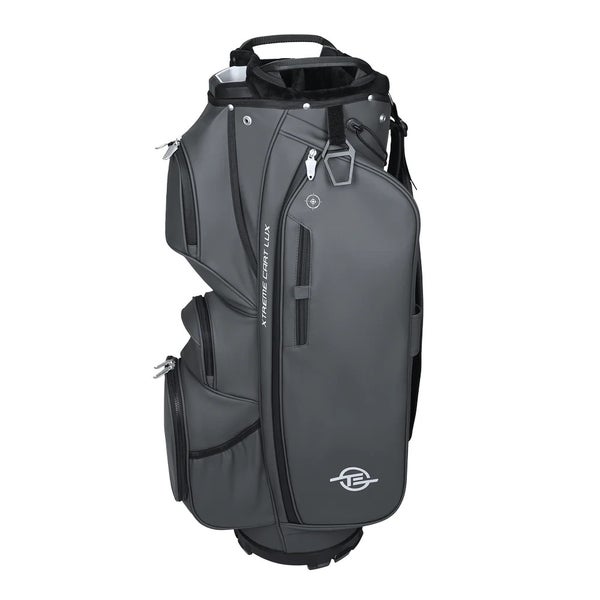 Tour Edge Xtreme Lux Cart Bag 5-Way Divided Synthetic Leather Dark Grey