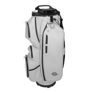Tour Edge Xtreme Lux Cart Bag 5-Way Divided Synthetic Leather Light Grey