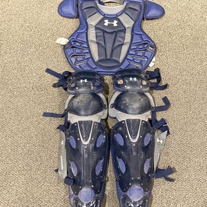 Used Senior Under Armour Catcher's Chest Protector & Shin Guards Combo | GREAT CONDITION