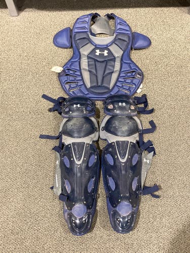 Used Senior Under Armour Catcher's Chest Protector & Shin Guards Combo | GREAT CONDITION