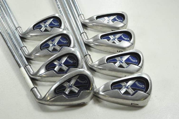 Callaway X-18 4-PW,SW Iron Set Right Uniflex Steel # 208711