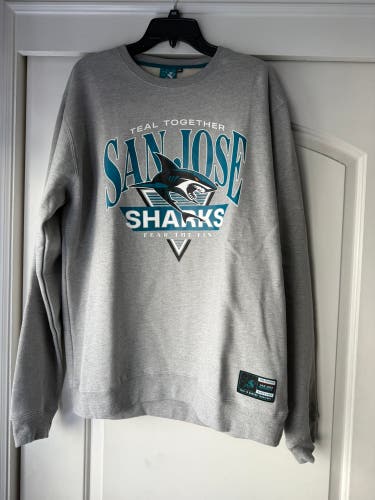 San Jose Sharks Gray XXL Sweatshirt