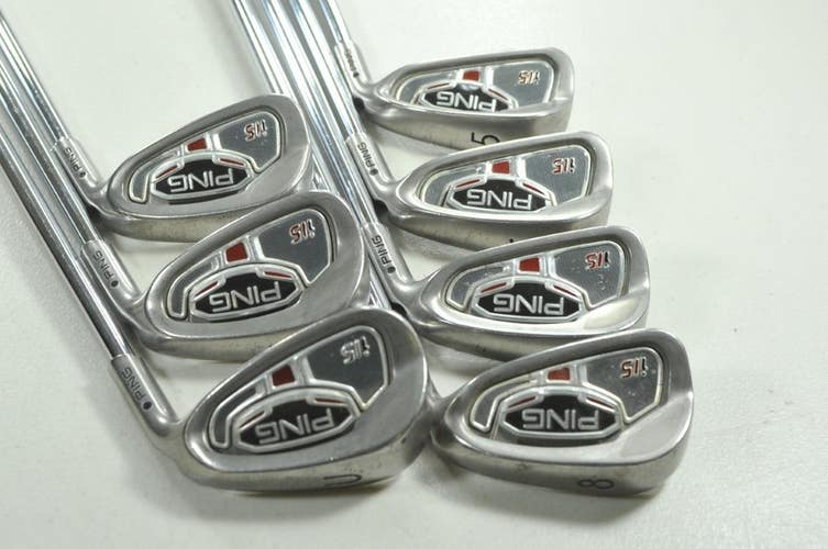 Ping i15 5-W,UW Iron Set Regular Flex Black Dot Right AWT Steel # 208646