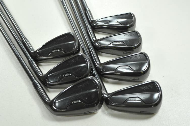 Titleist T200 2021 Limited Black 4-PW Iron Set Stiff RH AMT Black Steel # 208750