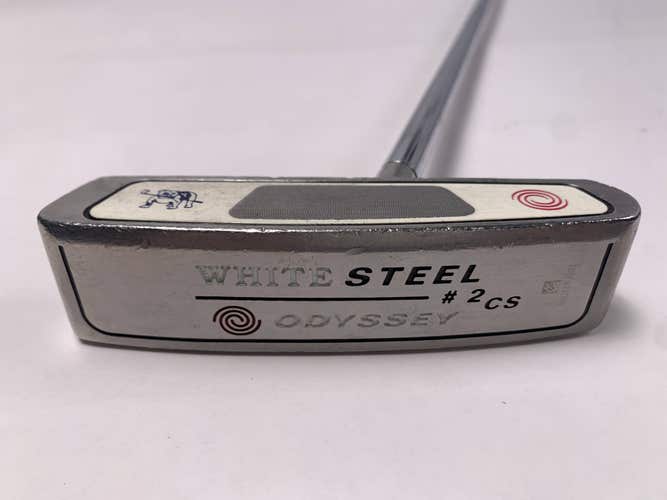 Odyssey White Steel 2 Center Shaft Putter 35" SuperStroke Tour 2.0 Mens RH