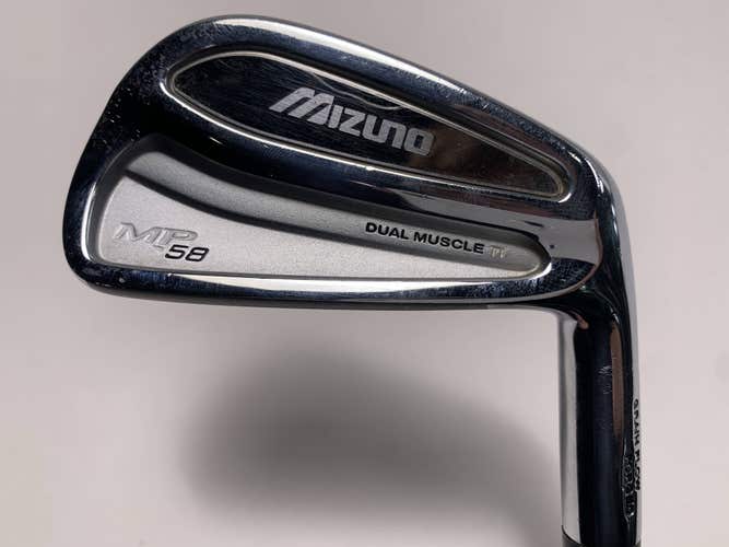 Mizuno MP 58 Single 6 Iron True Temper Dynamic Gold S300 Stiff Steel Mens RH