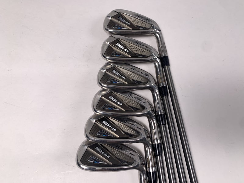 TaylorMade SIM2 MAX Iron Set 6-PW+GW AeroTech SteelFiber i70 Regular Mens RH