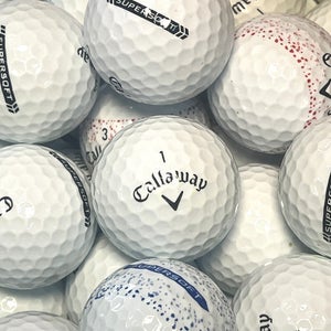 36 Premium AAA White Callaway Supersoft Used Golf Balls with Mesh Bag