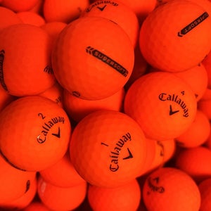 24 Premium AAA Orange Callaway Supersoft Used Golf Balls