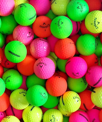 12 Near Mint AAAA Callaway Colored Supersoft Golf Balls...Asst. Color w/Mesh Bag