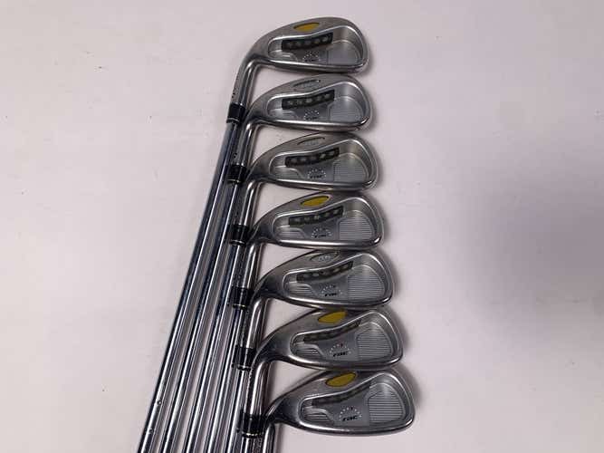 TaylorMade Rac OS Iron Set 4-PW T-Step Ultralite Regular Steel Mens LH