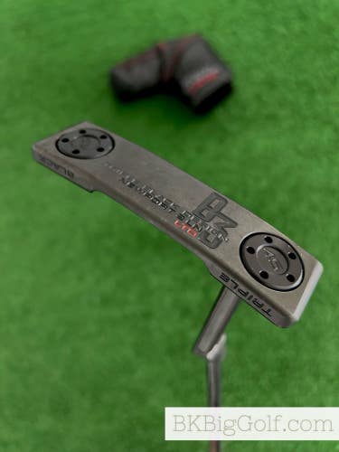 Titleist Scotty Cameron Triple Black B3 Newport 2 LTD 34 Putter w Headcover