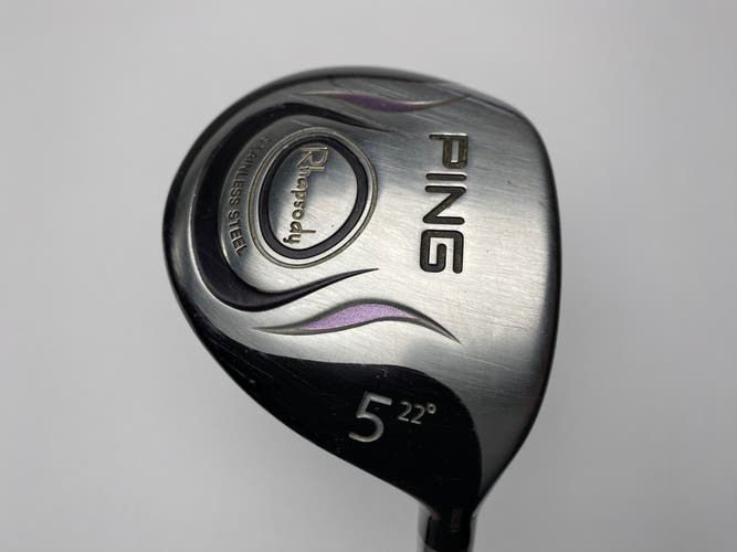 Ping Rhapsody 5 Fairway Wood 22* ULT 129 Ultra Light Ladies RH Undersize Grip