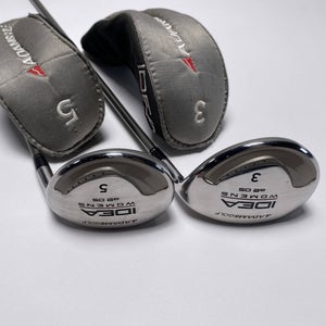 Adams Idea A2 OS 3 & 5 Fairway Wood Set 15* 18* Aldila Idea Womens 55g RH HC