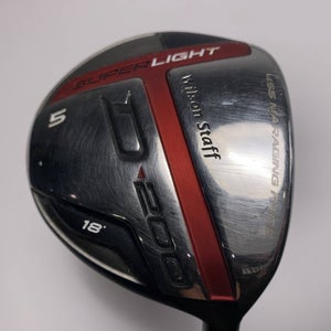 Wilson D200 Fairway Wood 18* UST Mamiya Elements Chrome 49FS Stiff Mens RH