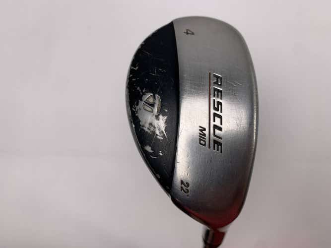 TaylorMade Rescue Mid 4 Hybrid 22* Ultralite Stiff Graphite Mens RH Midsize Grip