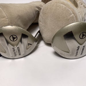TaylorMade Burner 1998 3 & 7 Fairway Wood Set 15* 21* Bubble 2 L-60 Ladies LH HC