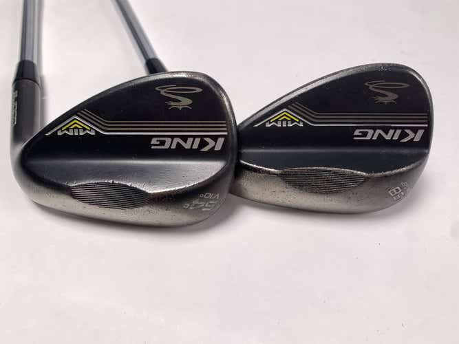Cobra KING MIM Black Wedge Set 54* 10 58* 6 KBS Tour 90 Regular Steel Mens RH