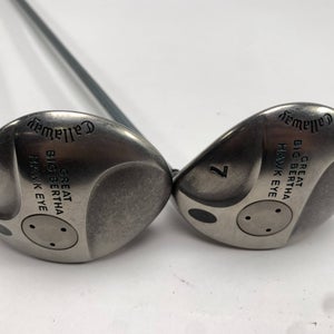 Callaway Hawkeye 5 & 7 Fairway Wood Set 18* 21* Hawk Eye Gems UL Ladies RH