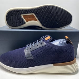 Wolf and Shepherd Swiftknit Derby Shoes Navy Blue Men's SZ 8 (WS F20 SP06 D080)