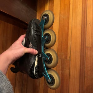 Bauer custom hyper two light converted into inline skates Regular Width Size 7 (Used)