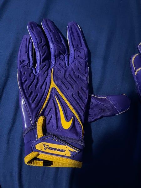 LSU Purple XL Adult Nike Superbad Gloves (Used) | SidelineSwap