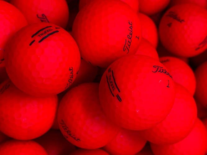 36 Near Mint Red Titleist TruFeel  AAAA Used Golf Balls