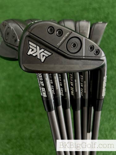 PXG 0311 XP GEN6 Black Forged Iron Set 5-G / SteelFiber i70 Regular Graphite