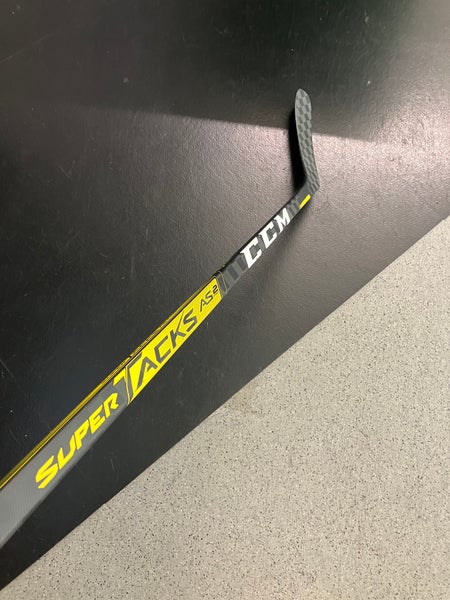 Intermediate CCM Super Tacks AS2 Pro Hockey Stick Left Hand 60 Flex Pro Stock (Used)