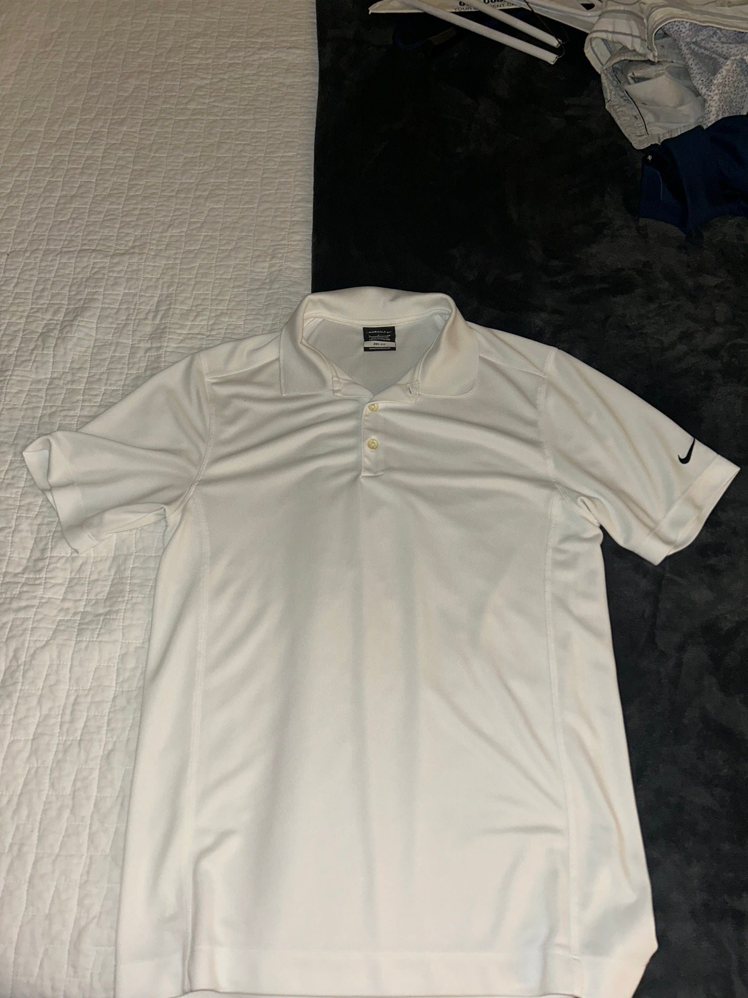 nike no collar golf shirt