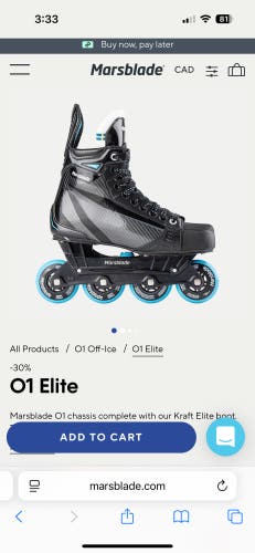 Marsblade O1 Inline Skates Regular Width Size 1 (Used)