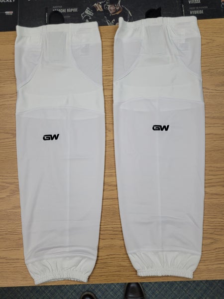 NEW! White Senior GameWear SK6500 Pro Series Premium Ice Hockey Socks (New)