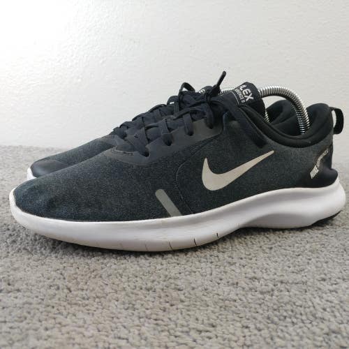 Nike Flex Experience Womens Size 10 Running Shoes Black Lace Up Low Top Sneakers