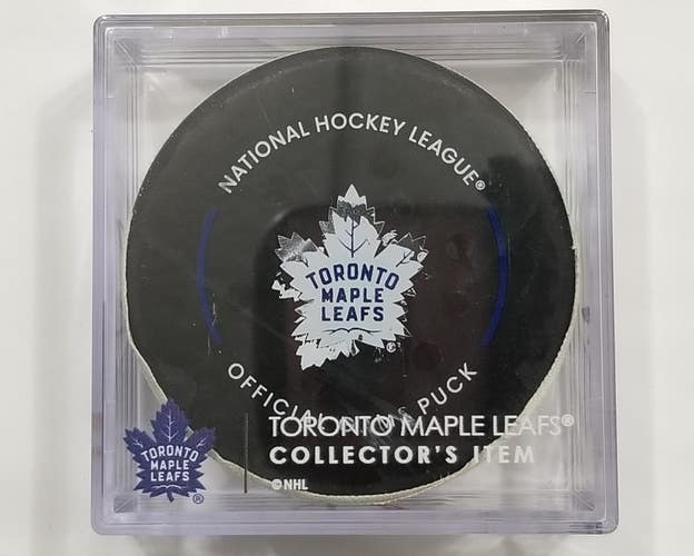 1-29-25 MARCUS FOLIGNO Minnesota Wild at Toronto Maple Leafs Game Used GOAL Puck