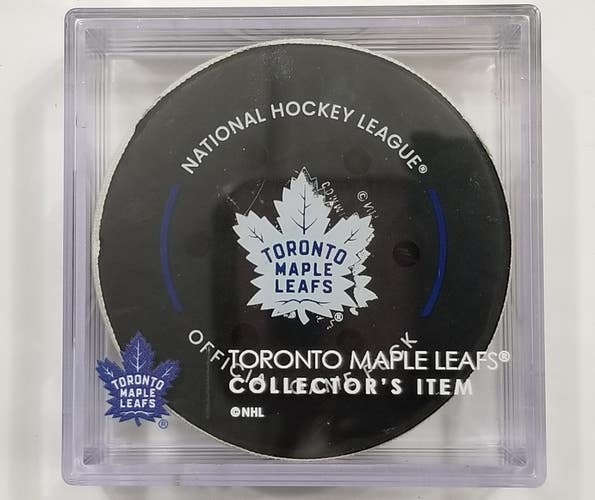 12-21-24 NOAH DOBSON NY Islanders at Toronto Maple Leafs Game Used GOAL Puck