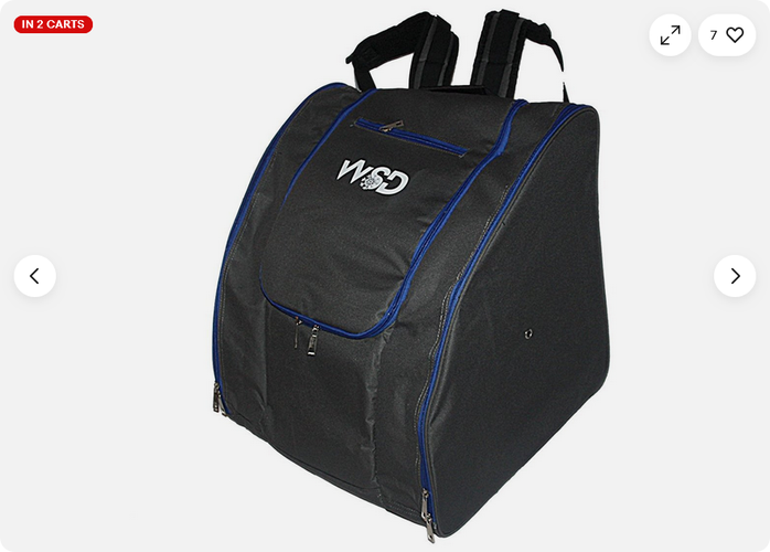 Ski Snowboard Boots Backpack gray/ blue vents NEW